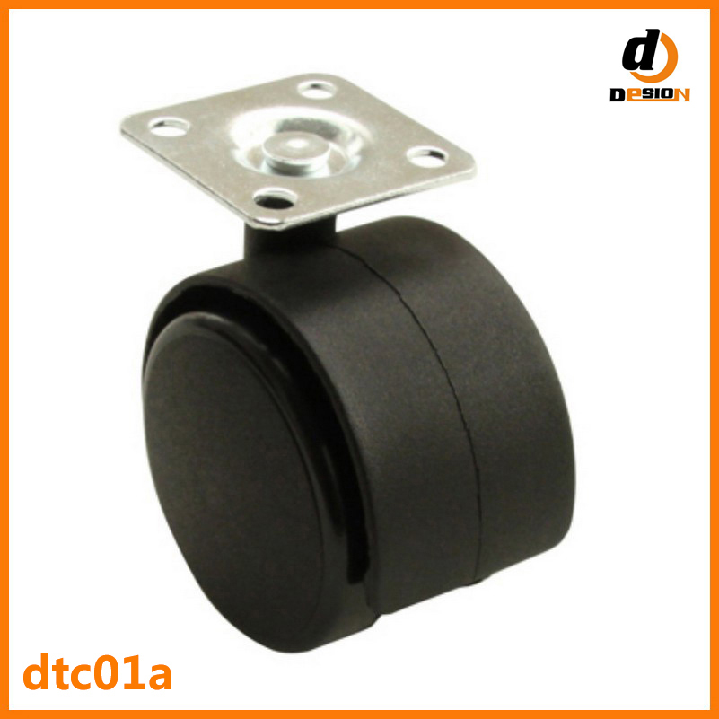 T plate wheel caster without brake DTC01A