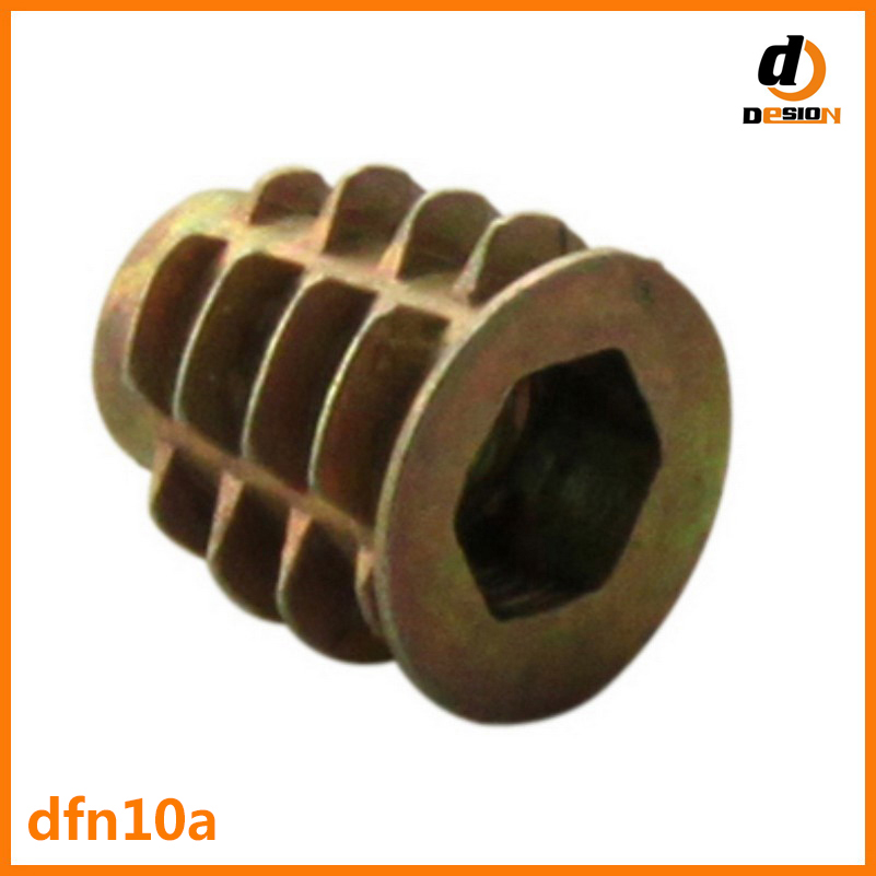 Through Zamac Insert Nut in Hexagonal with Head(DFN10A)