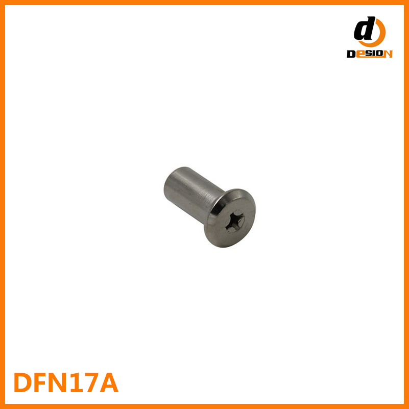 Steel T Type Furniture Nut in Nickel Plating DFN17A