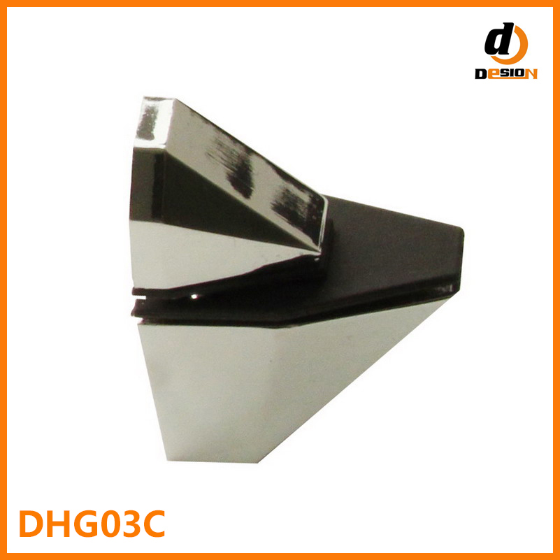 Zinc Alloy Chrome Finish Glass Shelf Support(DHG03C)