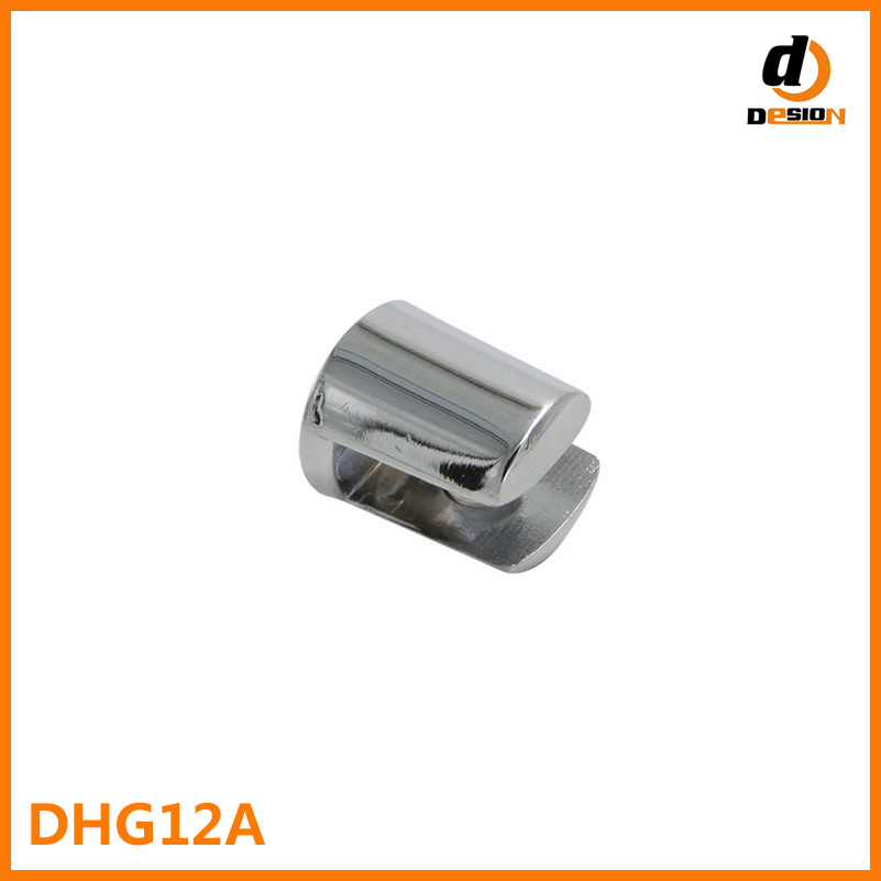 Barrel Glass Shelf Support in Chrome Finish DHG12A