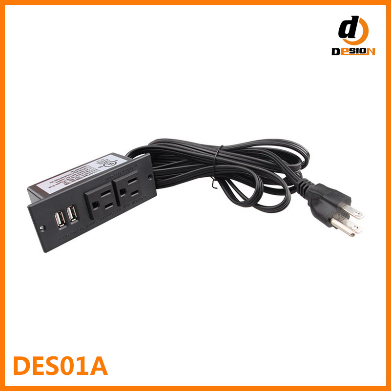 2 Plug outlet power with USB DES01A