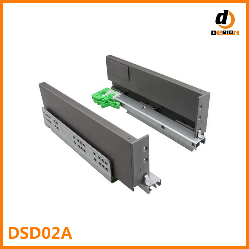 slim double wall drawer slides DSD02A