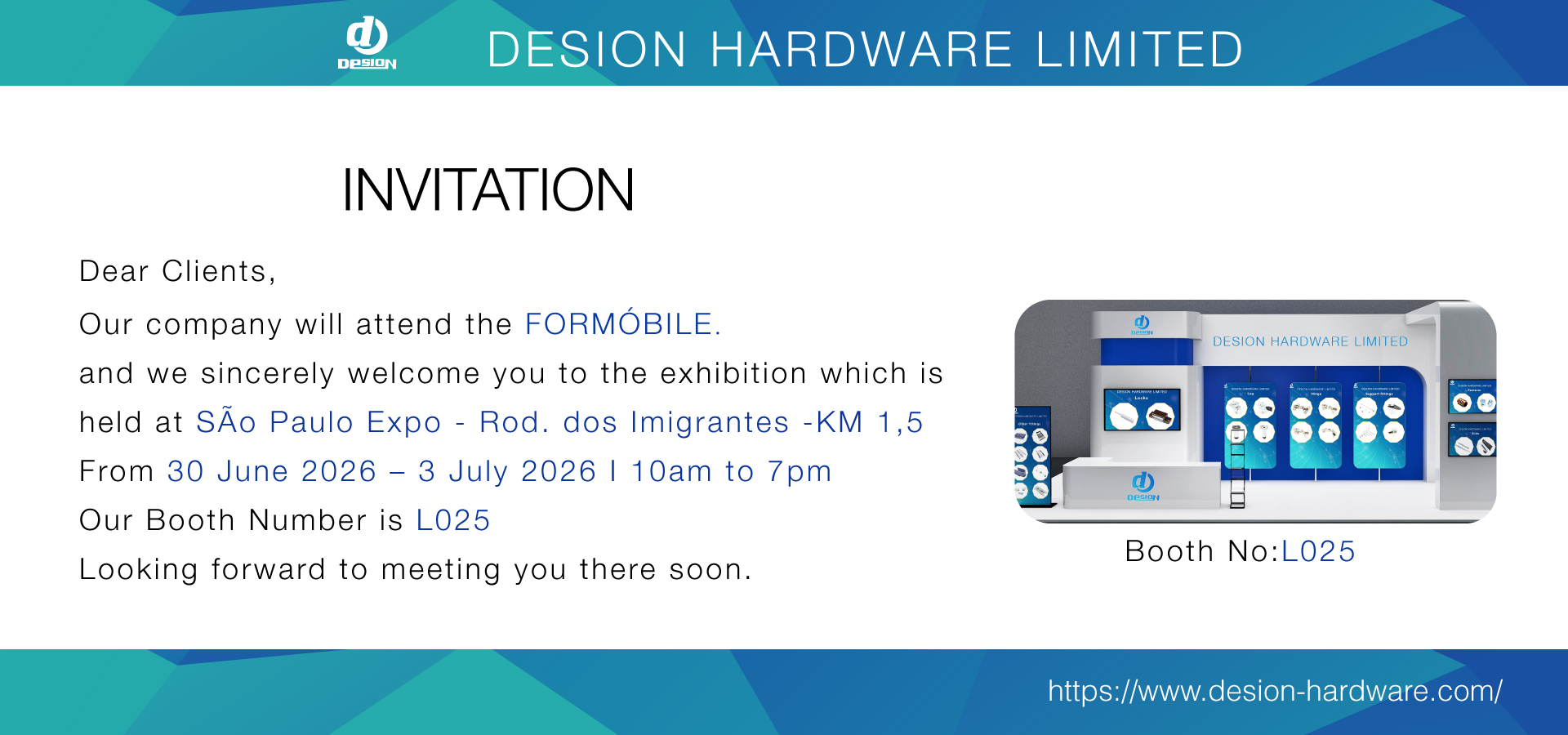  SAo Paulo Expo From 30 June 2026 -3 July 2026